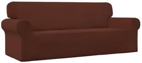 Easy-Going Stretch Oversized Sofa Couch Slipcover Washable Coffee | 1-Piece Extra large Sofa Cover Furniture Protector Couch Soft with Bottom for Kids, Polyester Spandex Jacquard - Image 9