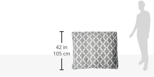 Gray Trellis Large Rectangle Indoor Outdoor Pet Dog Bed With Removable Washable Cover By Majestic Pet Products - Image 6