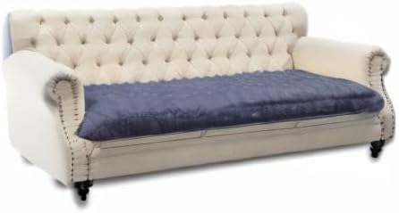 Dogs/Cats Bed Mats, Dog Pad Washable Removable Couch Cover with Anti-Slip Back, Plush Long Fur Mat, Perfect for Small, Medium and Large Dogs.(Noble Gray-Bubble, 30"x70") - Image 8