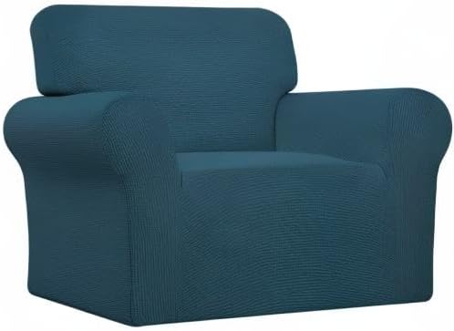 Easy-Going Stretch Oversized Chair Slipcover with Arm Washable Deep Teal | 1-Piece Large chair covers armchair Furniture Protector for Living Room chair and a half cover Soft For Kids, Pet. - Image 9