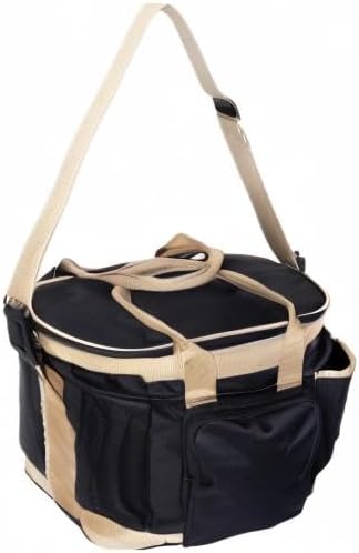 Huntley Equestrian Deluxe Grooming Bag Perfectly Designed Easy Access Multi Pocket Zipper Top Closure Double Handles Shoulder Strap Exterior Pockets - Image 10