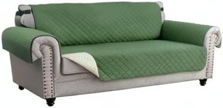 TOPCHANCES Sofa Slipcover L Shape 3pcs Reversible Sofa Cover Sectional Couch Cover 3 Seater Chaise Slip Cover with Elastic Straps for Kids Dogs Cats Pet Furniture Protector Cover - Image 9