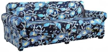 hyha Stretch Couch Covers, Sofa Cover for 3 Cushion Couch Pet Friendly | Floral Pattern, Printed, 4 Pieces, 3 Separate Cushion Sofa, Durable Anti-slip Washable Protector with Elastic Bottom for Dogs - Image 9