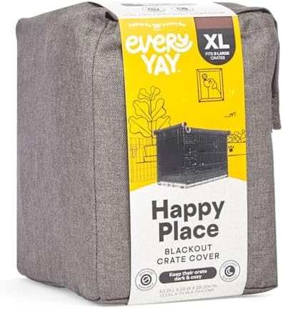 EveryYay by Petco Happy Place Grey Blackout Dog Crate Cover 43.25" L X 29" W X 29.5" H - Image 5