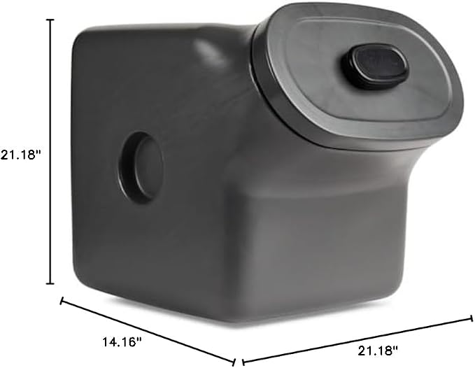 Reddy by Petco Black Airtight Food Storage Container for Dogs Large 50 lbs. - Image 7