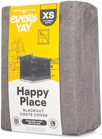 EveryYay by Petco Happy Place Grey Blackout Dog Crate Cover 19" L X 12.5" W X 14" H - Image 5