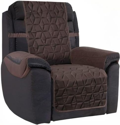 Ameritex Waterproof Nonslip Recliner Cover Christmas Decor Stay in Place, Dog Couch Recliner Cover Furniture Protector for Pets and Kids (Chocolate, 23'') - Image 9