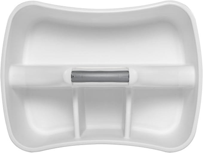 Sterilite Divided Ultra Caddy Storage Organizer for Bathroom, White 18-Pack | Large Organization Holders and Stackable Plastic Containers for Toilet, Sink, Laundry, and Kitchen Cleaning Supplies - Image 9