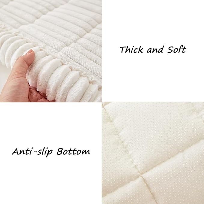 Awjcsv Couch Covers for Dogs Washable, Non Slip Sofa Protector Pet Friendly | Thick, Soft Furniture Cover, Against Pets Hair & Scratch, Fits Leather and Fabric Couches, 35" X 63" - Image 6