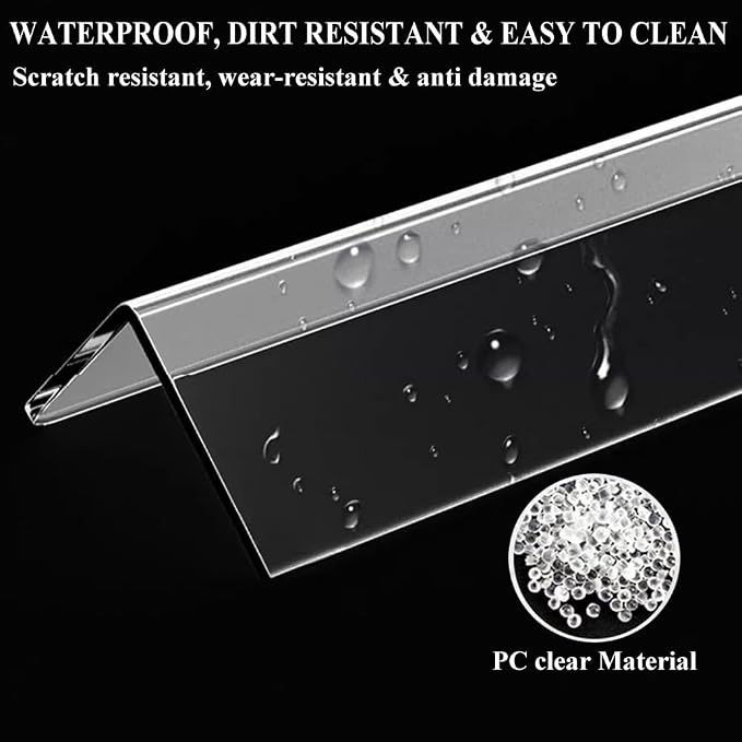 Clear Self-Adhesive Wall Corner Guards, 4 Pack, 1in x 39.5in | Walls Edge Protector, For Wall, Furniture Corner, Door, Easy to Install, For Baby - Image 6
