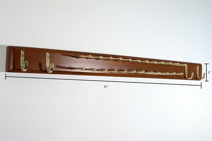 Proman Products HG16176 Tie and Belt Wood Hanger - Image 3