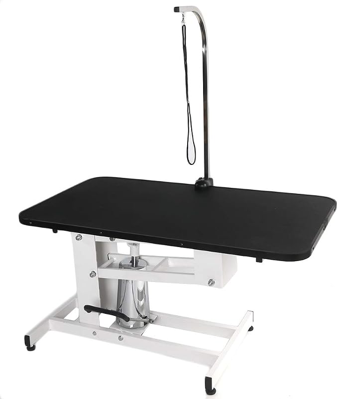 Bonnlo 42.5 inch Hydraulic Dog Grooming Table, Professional Heavy Duty Grooming Table for Dogs, Trimming Table Drying Table w/Arm/Noose - Image 6
