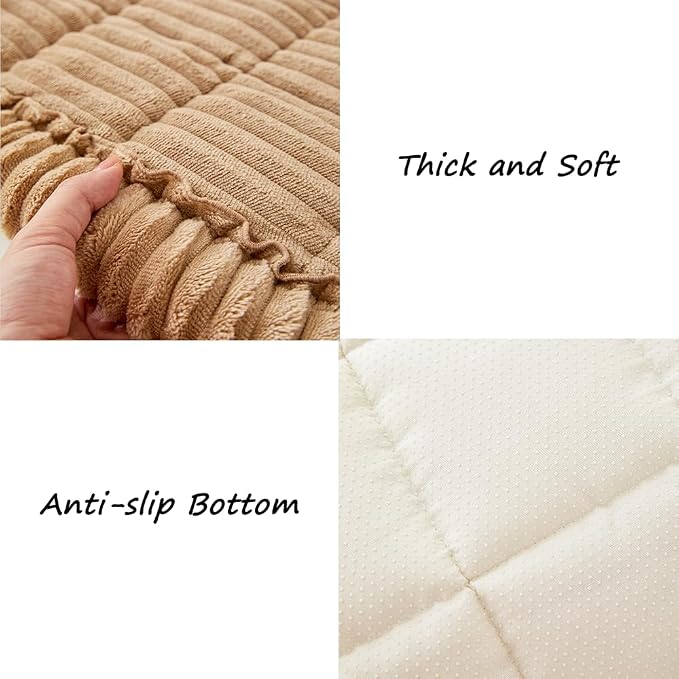 Awjcsv Couch Covers for Dogs Washable, Non Slip Sofa Protector Pet Friendly | Thick, Soft Furniture Cover, Against Pets Hair & Scratch, Fits Leather and Fabric Couches, 35" X 70.9" - Image 6