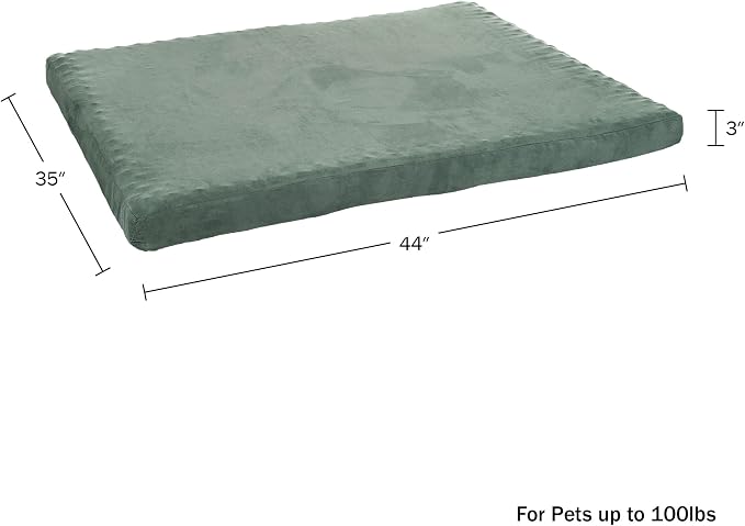 Petmaker Water-Resistant Dog Bed - Orthopedic Dog Bed with Removable Washable Cover, Non-Slip Bottom, and Egg Crate Style Foam - 44in Large Pet Mattress - Puppy Essentials (Green) - Image 6