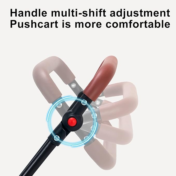 4 Wheels Pet Stroller for Medium Small Dog up to 50lbs, Folding Dog Stroller, 4 Wheels Cat Strollers, Travel Carrier, with Adjustable Handle, Detachable Pet Basket, Breathable Mesh (1 Set)