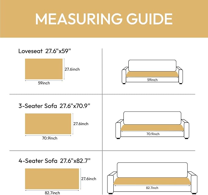 Deep Dream Couch Covers for Dogs Washable, Non-Slip Fuzzy Pet Sofa Protector, Soft Thick Fabric Couch Cover for 3 Cushion Sofa, for Pet Family (Camel, 27.6" x 70.9") - Image 7