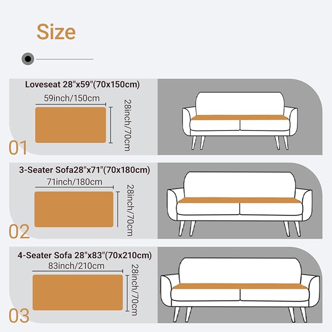 Pet Couch Cover Dogs Washable Non-Slip Couch Protector Fuzzy Cat Sofa Covers for 3 Cushion Sofa Pet Friendly Couch Protector Dog Mat for Couches and Sofas Coffee, 27.6 x 82.7 - Image 7