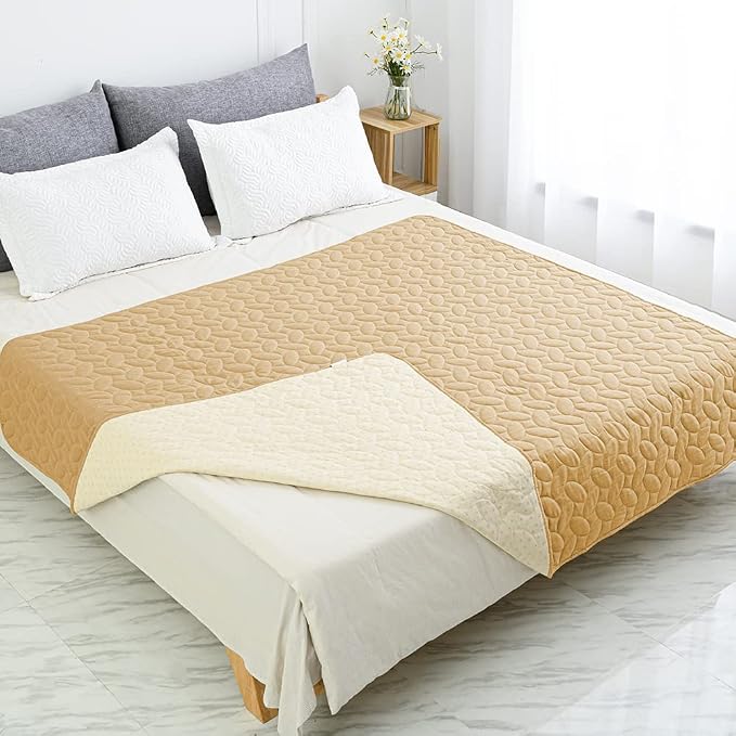 Ameritex Waterproof Pet Bed Cover Anti-Slip Dog Bed Blanket for Sofa and Furniture Waterproof New Pattern Design (Sand, 30x80 Inch (Pack of 1)) - Image 7