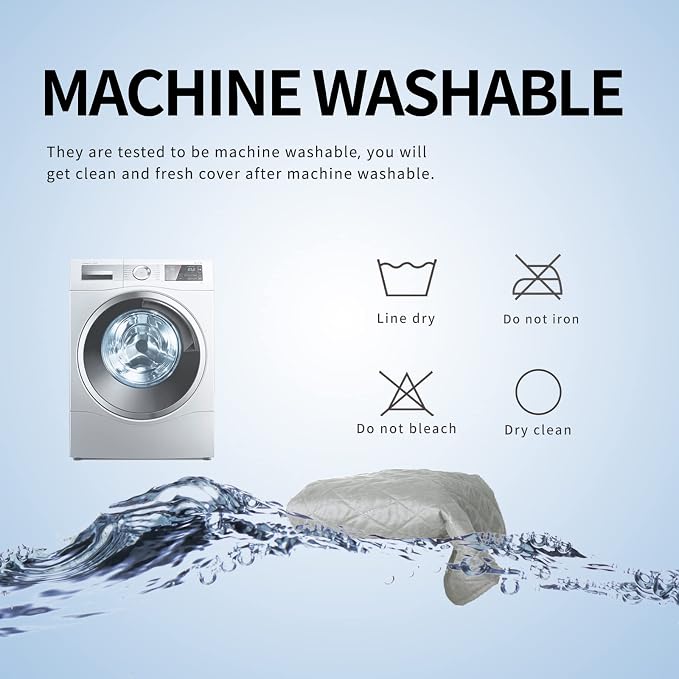 Easy-Going 100% Waterproof Dog Bed Cover, Non-Slip Pet Blanket for Furniture, Washable Couch Cover, Repleasement Sofa Cover (30X70 in, Light Gray) - Image 8