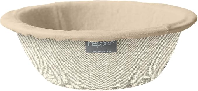 Hepper Cat Nest - Washable Cat Bed - Cream Herringbone by Hepper