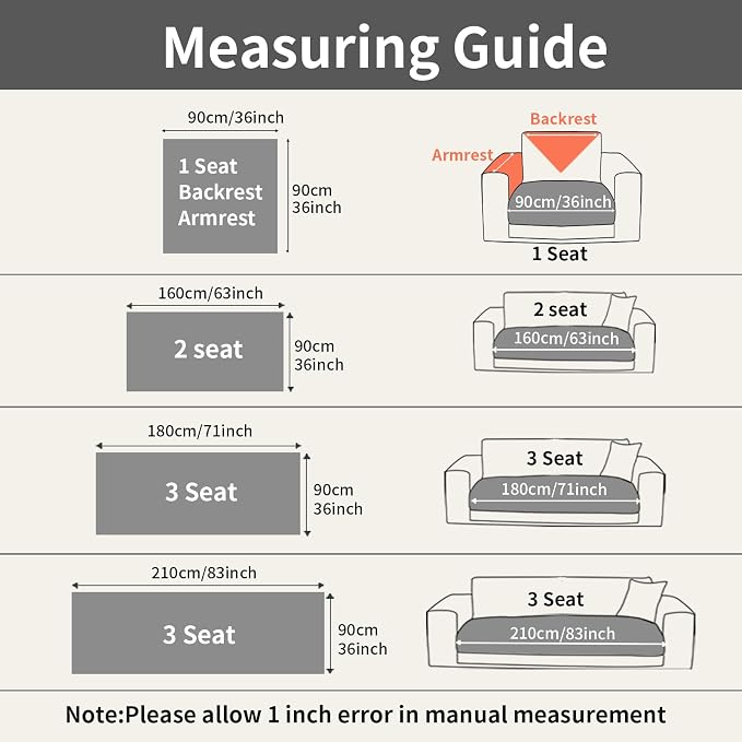 Velvet Couch Covers for Sectional Sofa Washable, Non-Slip L Shaped Sectional Couch Cover, Soft Pet Couch Covers for Sofas, Furniture Slipcovers for Single Sofa(1PC,35"x35",Dark Grey) - Image 7
