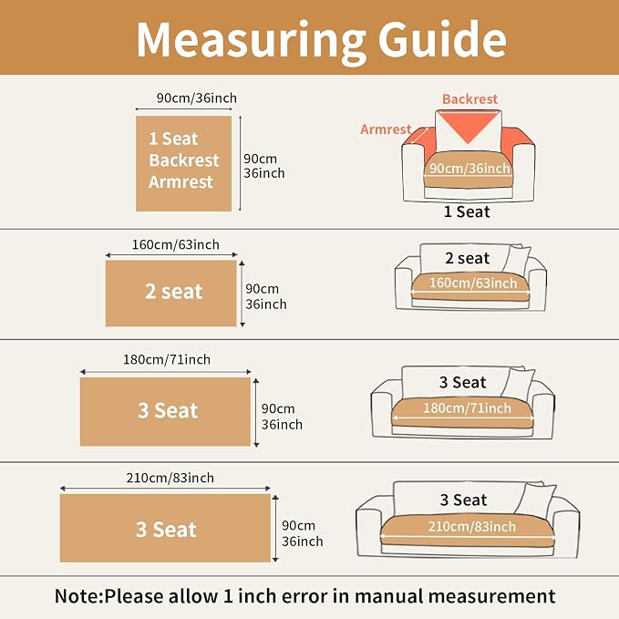 Velvet Couch Covers for Sectional Sofa Washable, Non-Slip L Shaped Sectional Couch Cover, Soft Pet Couch Covers for Sofa, Furniture Slipcovers for 2-3 Cushion Couch(1PC,35"x71",Light Brown) - Image 7