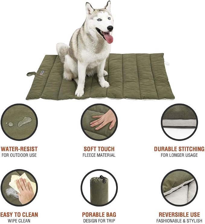 CHEERHUNTING Outdoor Dog Bed, Waterproof, Washable, Large Size, Durable, Water Resistant, Portable and Camping Travel Pet Mat - Image 7