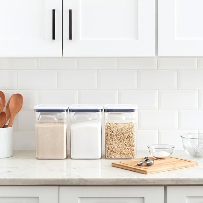 OXO New Good Grips 6‑Piece POP Container Bulk Set, Stackable with Attached ½ Cup Scoops, Panty Organization and Storage - Image 9
