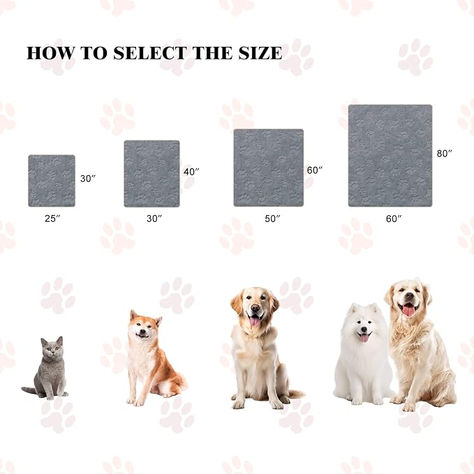 Qeils 1 Pack 6 Dog Blankets for Small Dogs - 6 pcs Waterproof Dog Blanket Washable - Soft Sherpa Fleece Puppy Blanket for Kitten Doggy, Warm Cat Blankets for Indoor Cats, 16"X23", Grey - Image 6