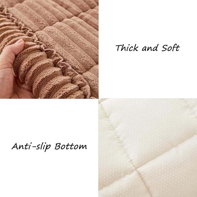 Awjcsv Couch Covers for Dogs Washable, Non Slip Sofa Protector Pet Friendly | Thick, Soft Furniture Cover, Against Pets Hair & Scratch, Fits Leather and Fabric Couches, 27.6" X 27.6" - Image 6