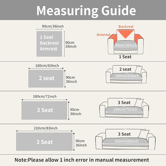 Velvet Couch Covers for Sectional Sofa Washable, Non-Slip L Shaped Sectional Couch Cover, Soft Pet Couch Covers for Sofas, Furniture Slipcovers for Single Sofa(1PC,35"x35",Light Grey) - Image 7