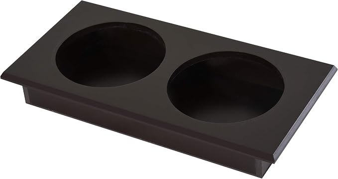 PawHut Raised Pet Feeding Storage Station with 2 Stainless Steel Bowls Base for Large Dogs and Other Large Pets, Coffee | with2 Stainless Steel Bowls Base for Other Large Pets - Image 9