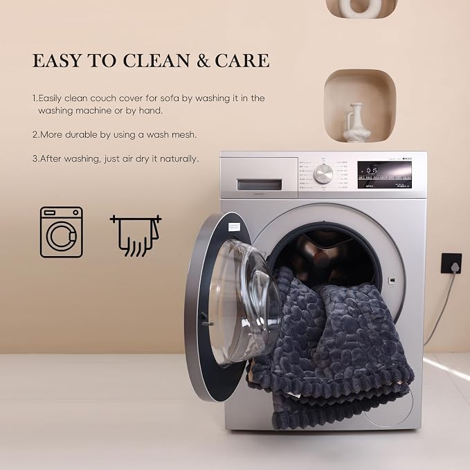 Couch Covers for 3 Cushion Couch Sofa Pet Friendly,Non-Slip Sofa Cover Washable - Image 6