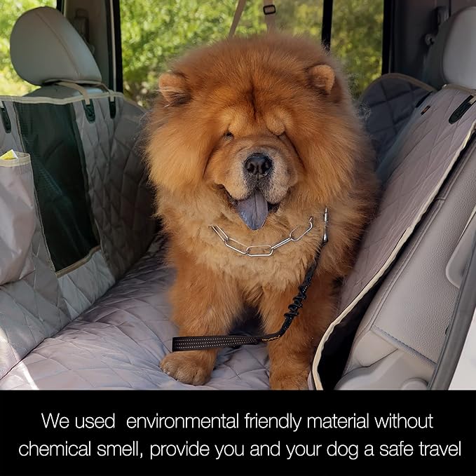 Truck Seat Cover for Dogs 100% Waterproof Back Seat Cover for Crew Cab Machine Washable X-Large Pet Hammock with Side Flap Against Dirt and Fur for Large SUV and Truck Dog Seat Protector - Image 6