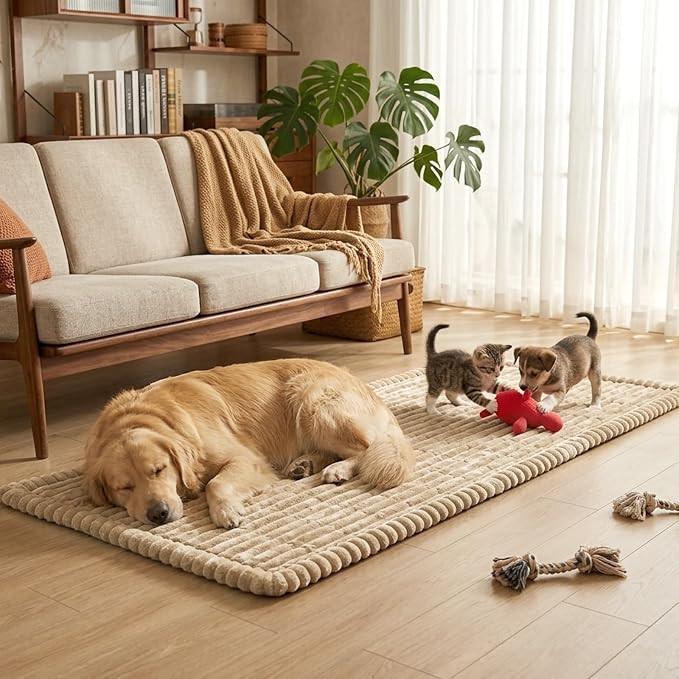 Fixwal Waterproof Flannel Dog Couch Cover, 27.6" x 70.9", Coffee | Integrated TPU Barrier, Non-Slip Backing, Machine Washable, Pet Friendly, Easy Clean Pet Hair, Soft Sofa Cushion Protector - Image 9