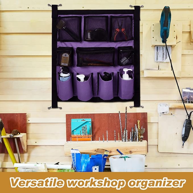 Riakrum 2 Pcs Horse Trailer Grooming Bag Hanging Horse Door Caddy Trailer Organizer Storage (Classic,29.92 x 22.83 Inch) - Image 7