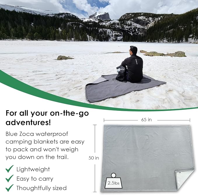 Waterproof Blanket | Machine Washable Dog Bed Cover | Waterproof Pet Blanket for Couch, Bed & Car | Cat & Dog Blankets for Large Dogs, Pets & Adults | Travel Size - 65x50in Gray - Image 9