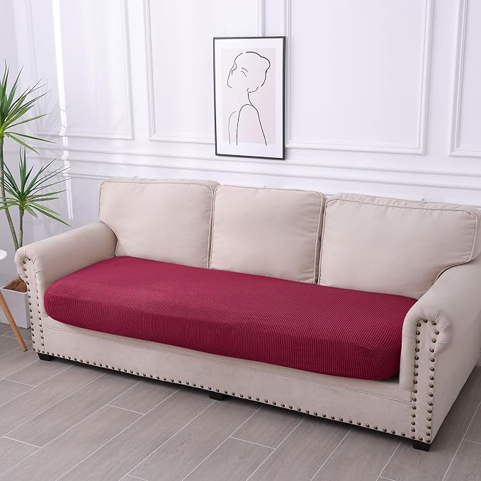 hyha Waterproof Couch Cushion Covers for Pets, Non Slip Sofa Seat Cover | Stretch Jacquard Fabric, Elastic Bottom, Non Slip Fit, Waterproof Protection, Pet Hair Protection (1 Piece for Large) - Image 7