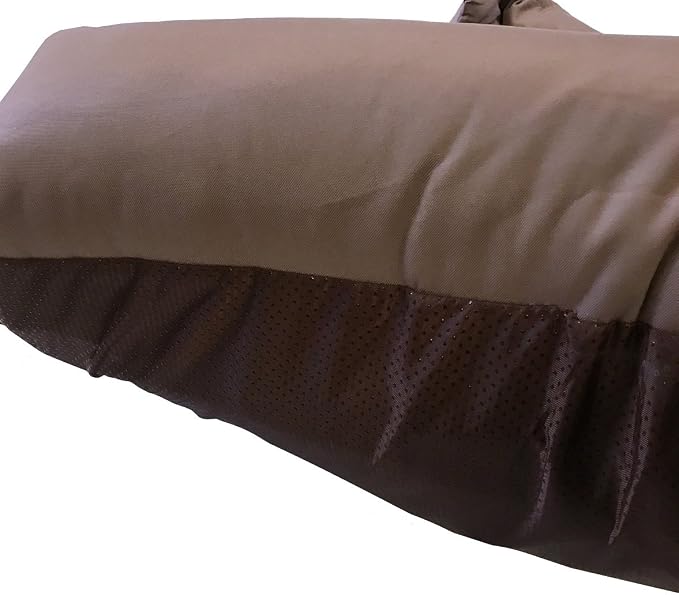 Tough Durable Oxford Waterproof Fabric Covered 2-Piece Polyester Filling Pillow Pet Bed for Small to Extra Large Dog (54x37 inches, Brown) - Image 4