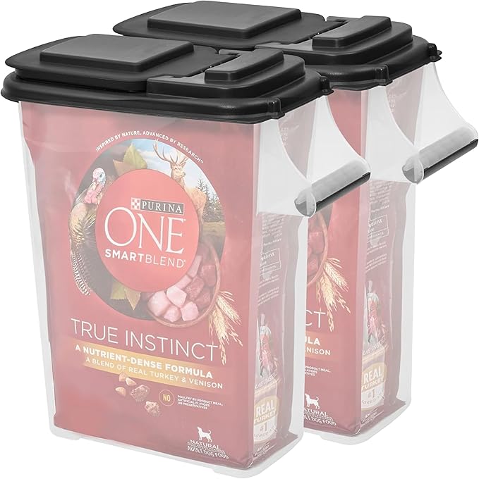 Buddeez Pet Food Storage Containers - Capacity Dog Food Storage Container, Cat Food Container, Bird Seed Storage Container, with Durable EZ Grip Handle, EZ Flip Lid & Scoop (2 Pack) 16 QT/16 LB - Image 6