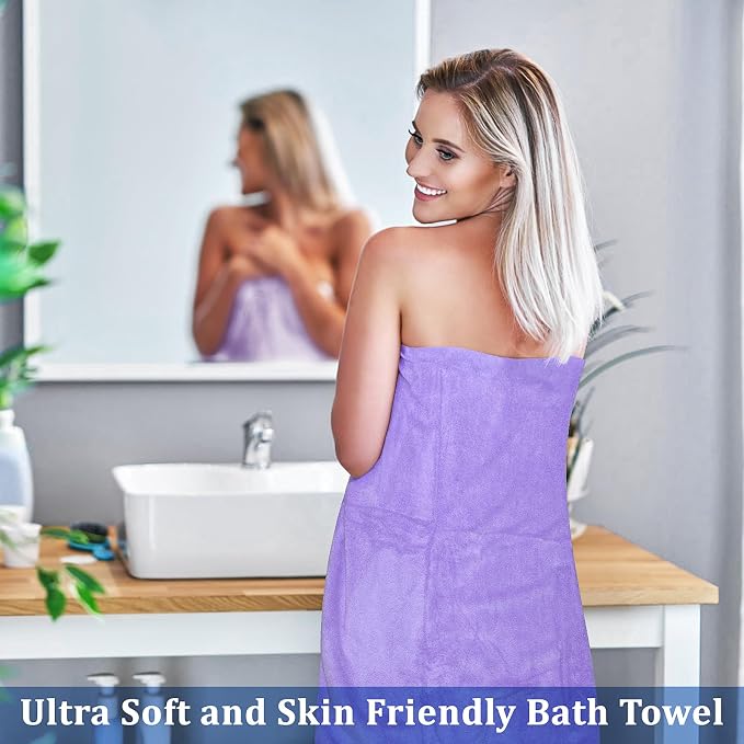 10 Pack Bath Towels Set, Soft Microfiber Towel 27.5 x 55 Inches | Lightweight, Quick Dry, Highly Absorbent Towels for Bathroom, Shower & Beach(Multicolor) - Image 7