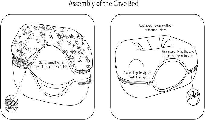 RINGTAIL Peekaboo Cat Cave Donut for Multiple & Large Cats Up to 30-45 lb, 3-in-1 Self Warming Cat Bed Tunnel with 2 Soft Fluffy Fleece Pet Blankets, Scratch, Detachable & Washable (Dark Gray, Large) - Image 9