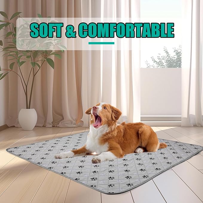 FURWEY 1 Pack Extra Large 72"X72" Washable Pee Pads for Dogs Super Absorbent Dog Training Pads Non-Slip Waterproof Pet Training Pads Mats Whelping Pads for Dogs Cats Puppy - Image 9