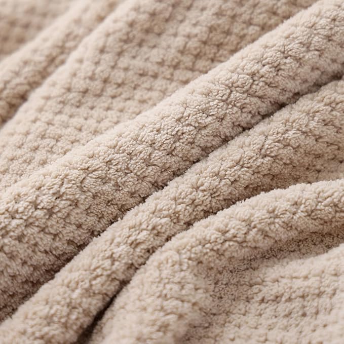 40x80 Inches Bath Sheets Towels for Adults Oversized Bath Towels Extra Large Luxury Super Soft Absorbent Quick Dry Microfiber (Beige,6PCS) - Image 6