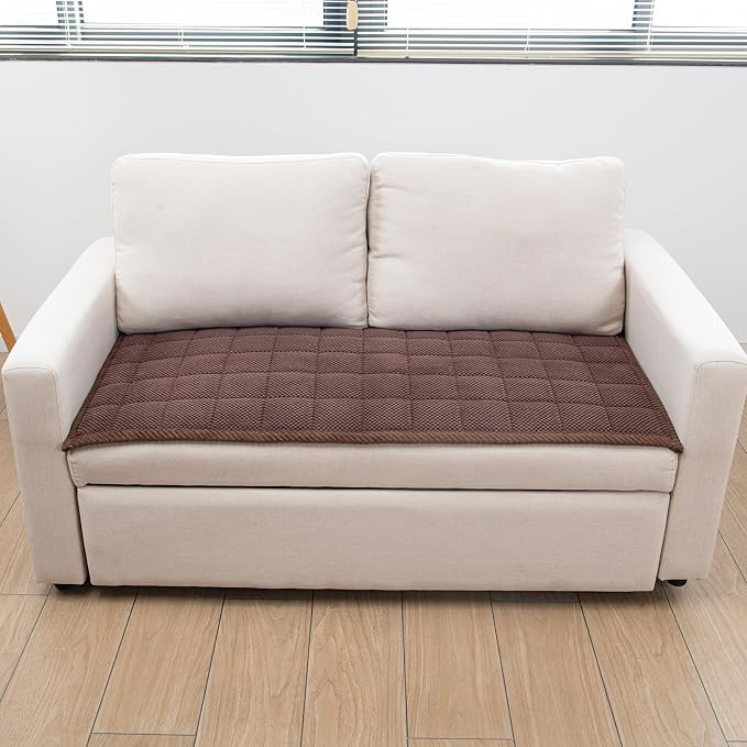 Pet Couch Covers,Couch Cover for Dogs Washable,Anti Slip Dog Sofa Covers Couch Protector Sofa Mat,Seat Cover,Dog Mat,Pet Pad for Furniture 1 Piece (Brown, 21''x39''/Rectangular) - Image 8
