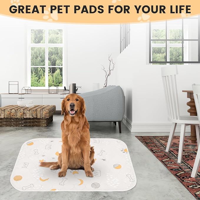 UPSKY Washable Pee Pads for Dogs 4 Pack 18” x 24” Reusable Puppy Pads Waterproof Pet Training Pads, Non-Slip Dog Mats Fast Absorbent Whelping Pads for Playpen, Potty, Crate, Bed - Image 6
