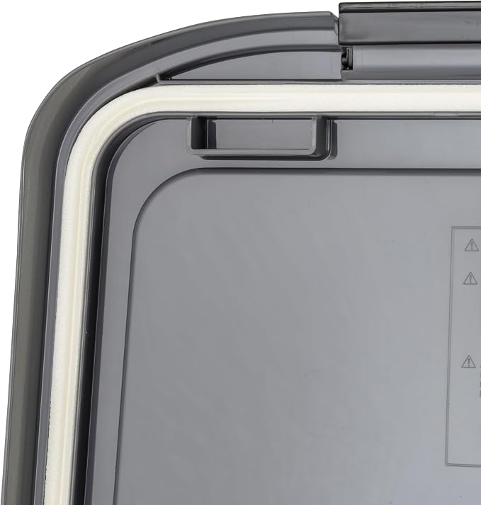 IRIS USA Airtight Dog Food Storage Container 25 lbs, Removable Wheels, for Dog Cat Bird and Other Pets, Food Storage Bin, Keep Fresh, Made in USA, Clear/Dark Gray - Image 8