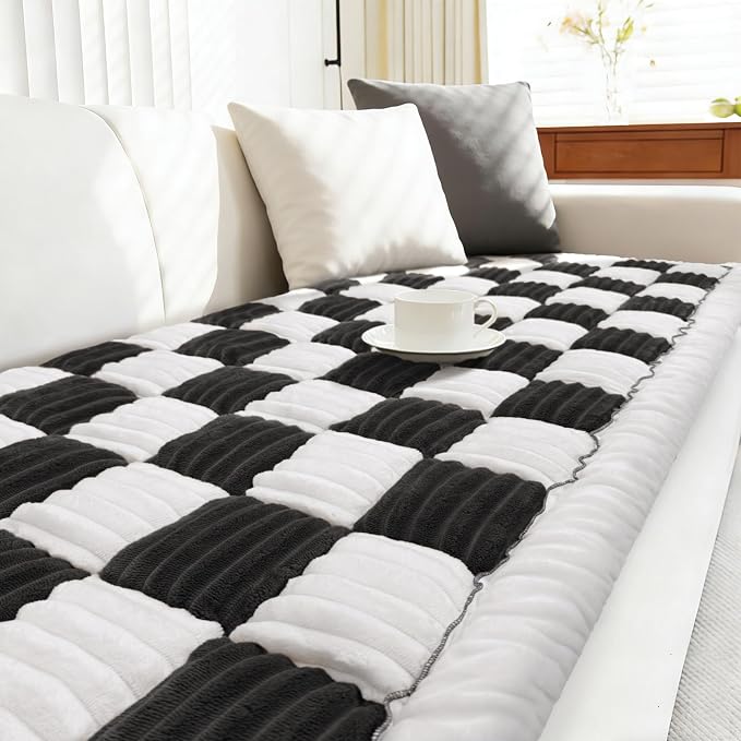 Couch Cushion Cover for dogs Sofa Cover Washable Pet Love Seat Couch Covers for Sofa Slipcovers Couch Protector Blanket for Dogs Sofa Cushion Covers for Pets Washable Pad Black 70x180cm/27.6x70.9in - Image 9