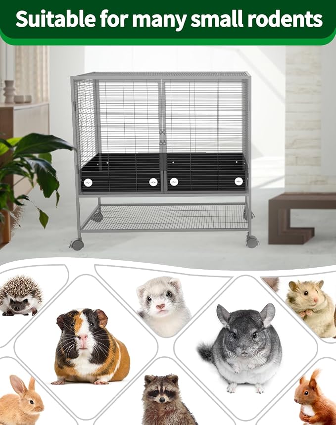 C-LIGHT Ferret Cage Scatter Guard Set, Anti-Splash Barrier, Rustproof | Aluminum for Ferret Nation & Critter Nation Cages, Urine Guard Chinchilla Cage Accessories, Blocks Waste/Food/Falling Debris - Image 7