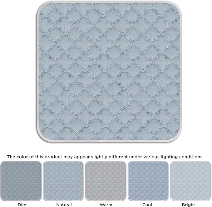 FunFurry Washable Pee Pads for Dogs - 2 Pack Reusable Pee Pads,Waterproof Puppy Pads,Pet Training Pads,Super Absorbent with Dog Paw Shape Non-Slip Backing (Light Grey, 36" X 41" - 2 Pack) - Image 8